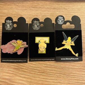 Tinker Bell Pin Lot of 3 in packaging